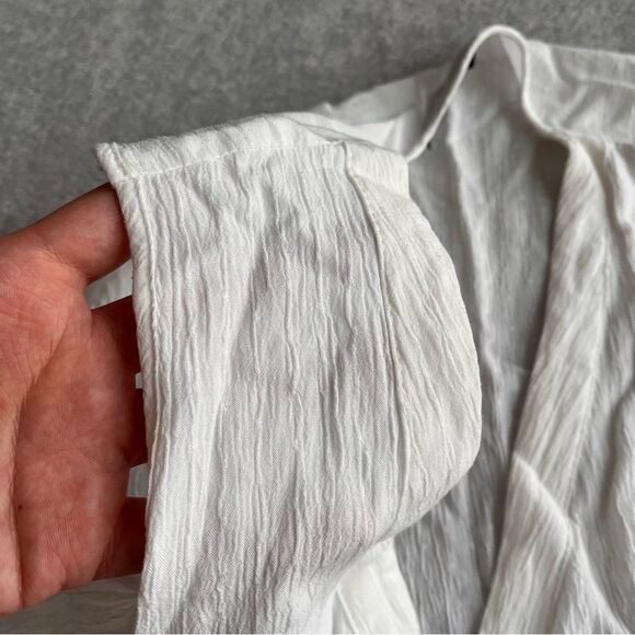 Topshop Open Shoulder Wrap Blouse - Picture 2 of 11